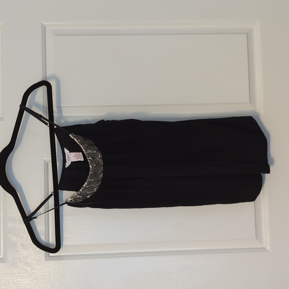 Candie's Black with Silver beads Tank Top